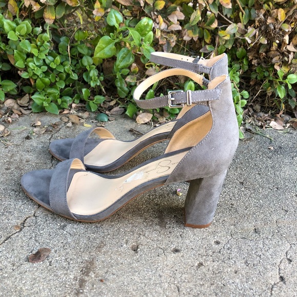 Jessica Simpson Shoes - Jessica Simpson grey block heel